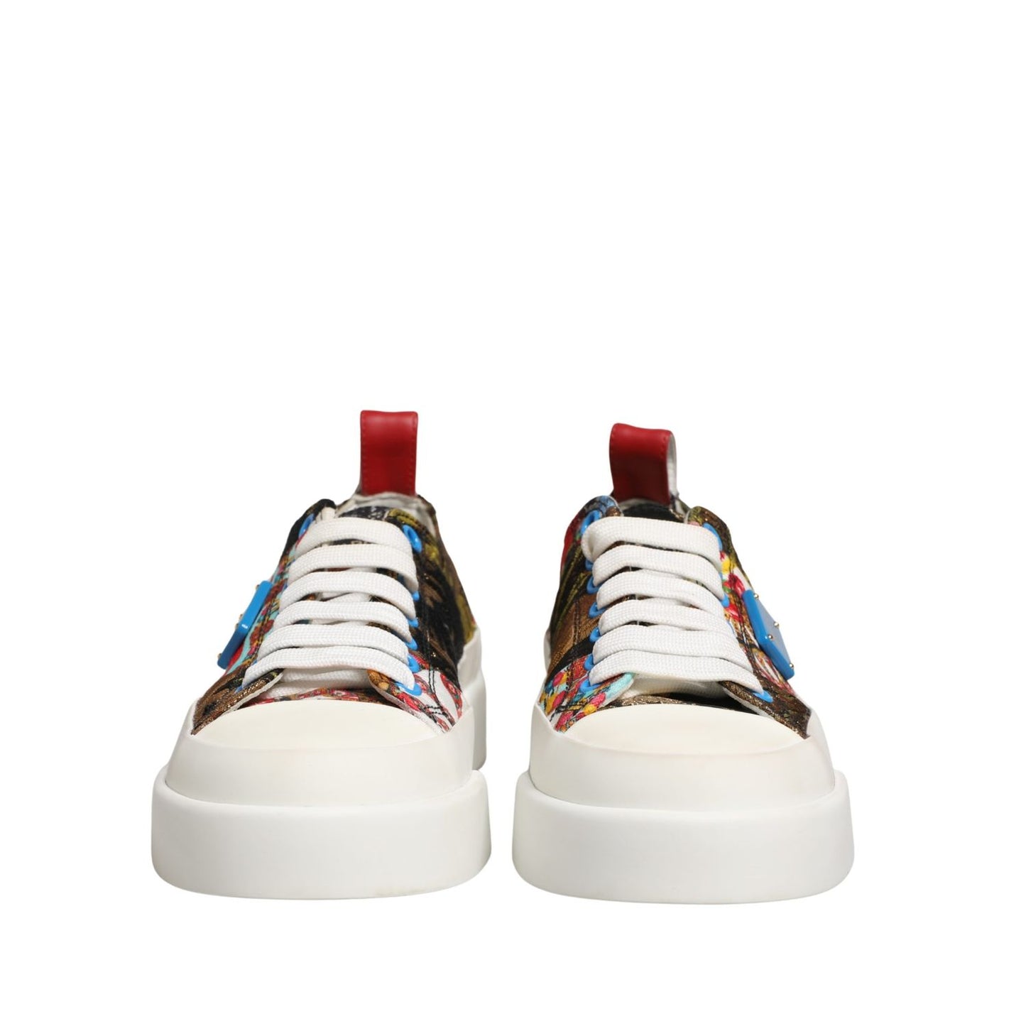 Dolce & Gabbana Multicolor Patchwork Low Top Sneakers Shoes