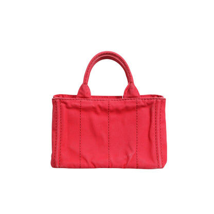 Prada Canapa Mini Canvas Tote