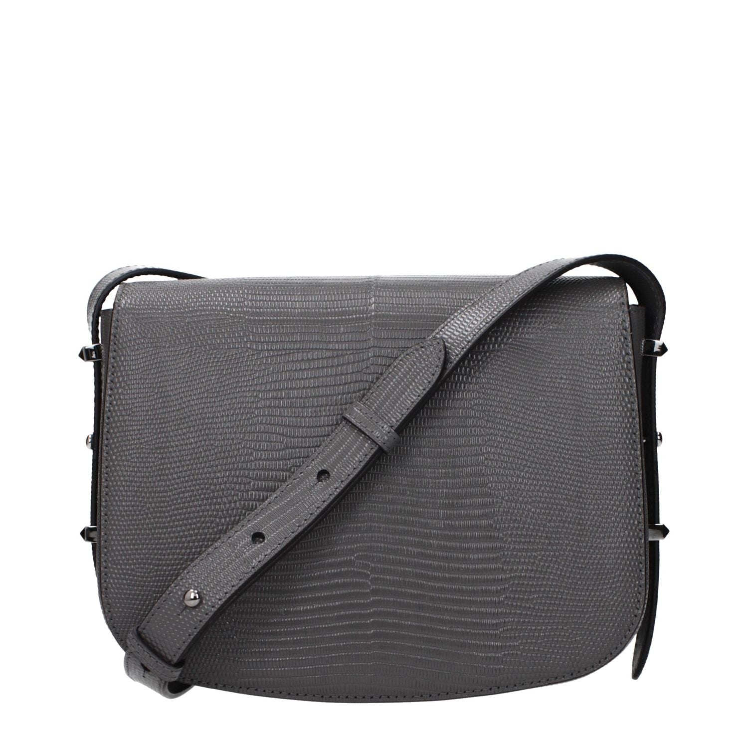 Jimmy Choo Gray Leather Crossbody Bag