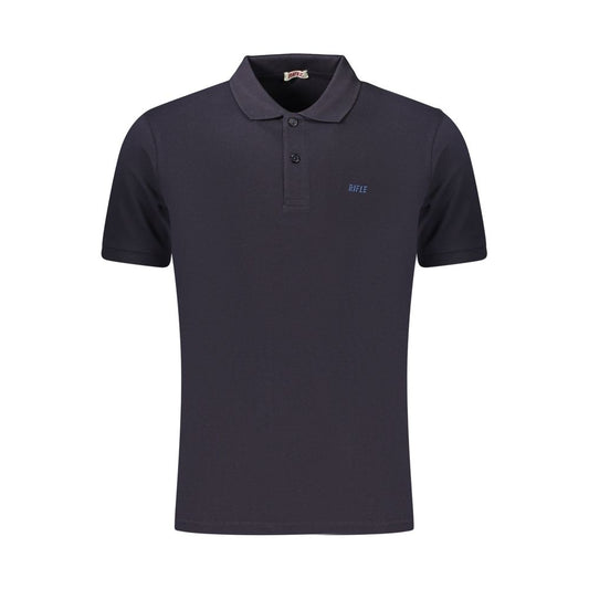 Rifle Blue Cotton Men's Polo