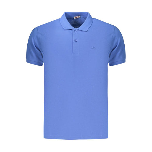 Rifle Blue Cotton Men's Polo
