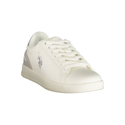 U.S. POLO ASSN. "White Polyurethane Women's Sneaker"