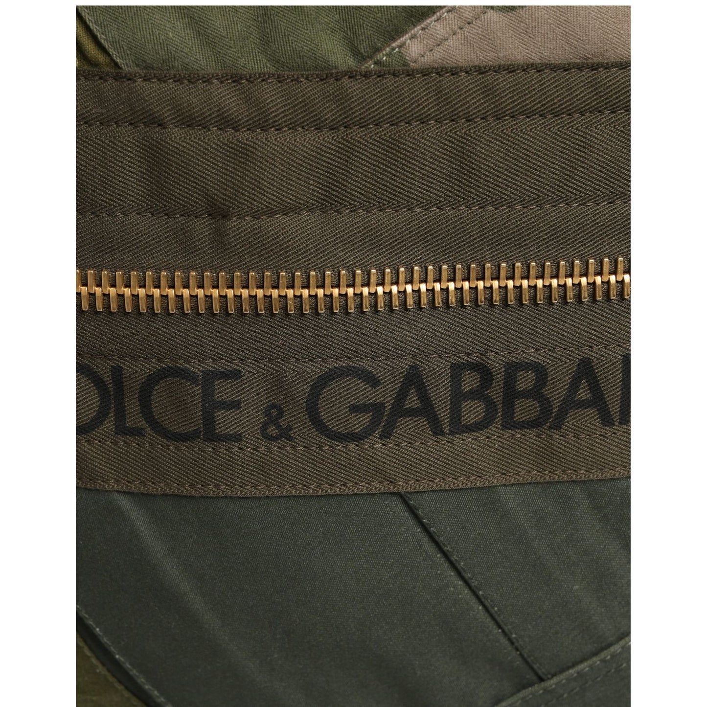 Dolce & Gabbana Military Green Patchwork Rucksack Backpack Borse Men Bag