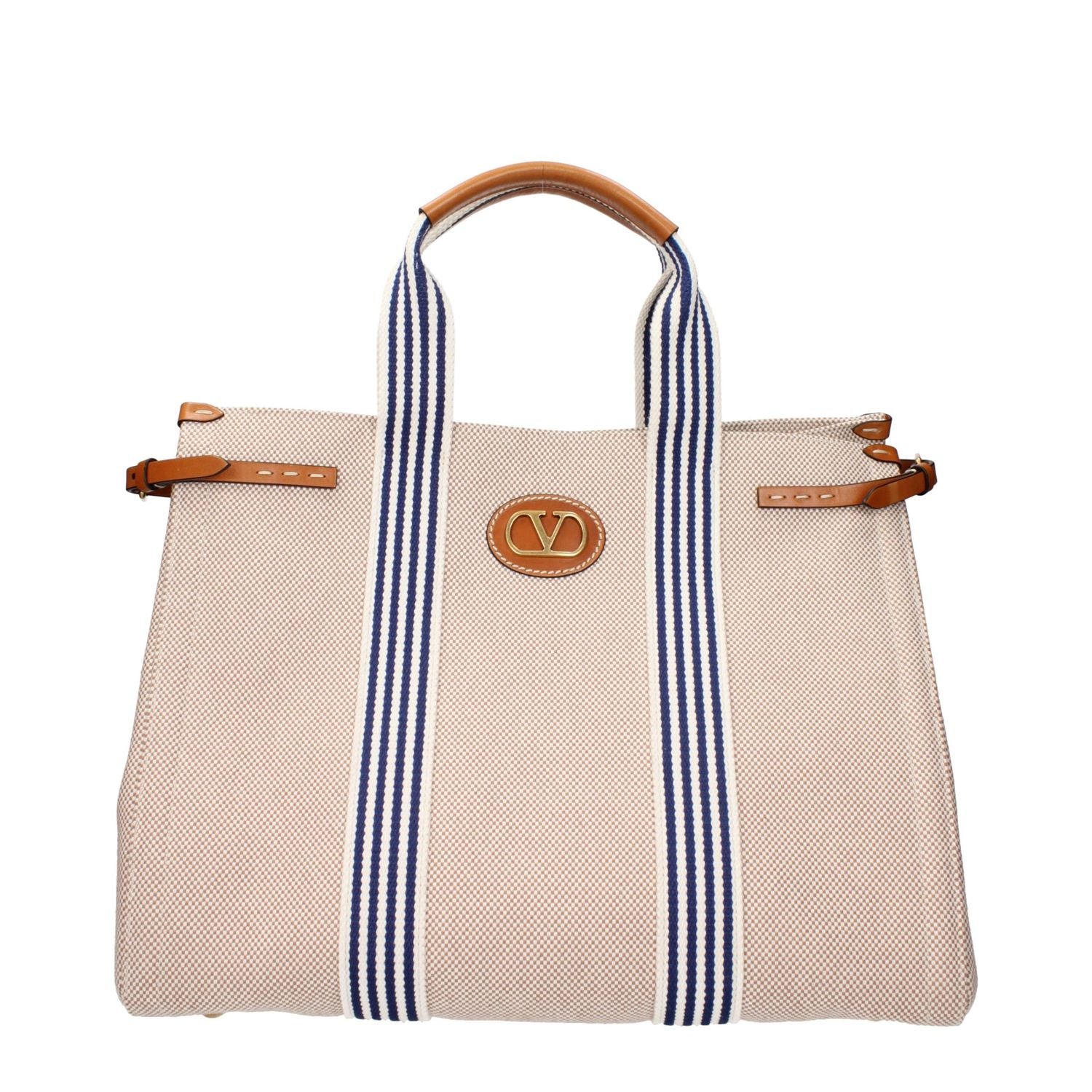 Valentino Garavani Beige Fabric Handbag