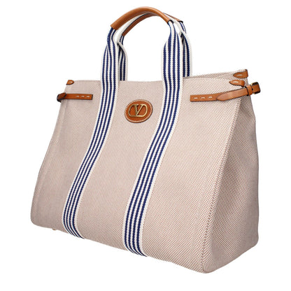 Valentino Garavani Beige Fabric Handbag