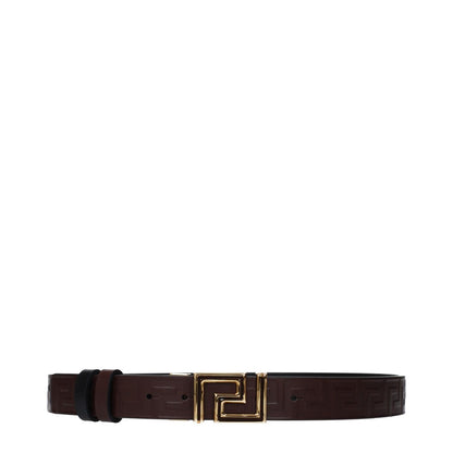 Versace Brown Leather Regular Belt