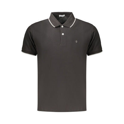 Coveri Moving Black Cotton Men's Polo