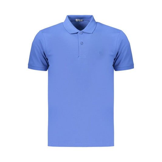 Coveri Moving Blue Cotton Polo Shirt