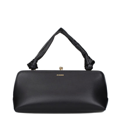 Jil Sander Black Leather Handbag