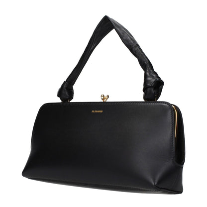 Jil Sander Black Leather Handbag