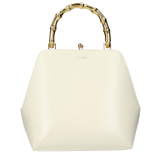 Jil Sander Beige Leather Handbag