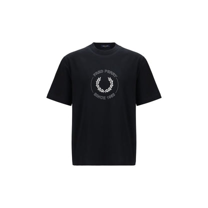 Fred Perry Black Cotton T-Shirt