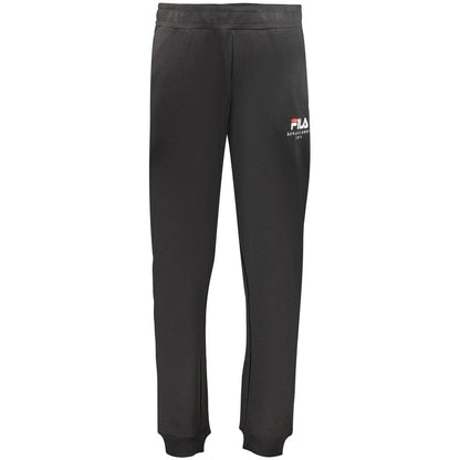 Fila Black Cotton Mens Trousers