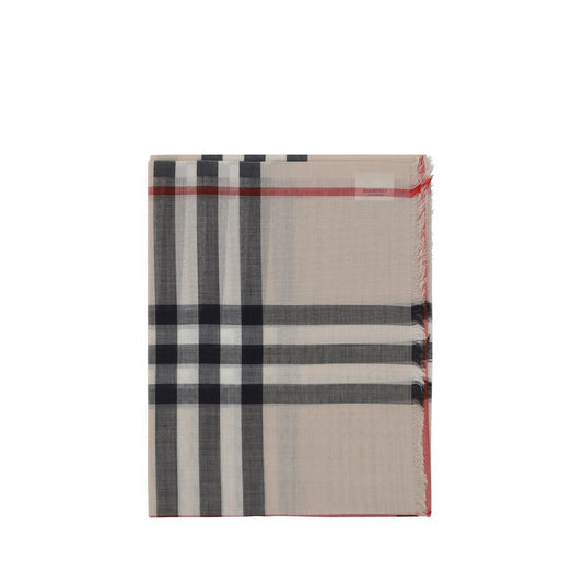 Burberry Brown Wool Oves Aries Scarf