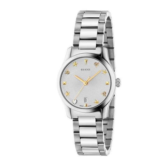 Gucci Gray Stainless Steel Dress Watch