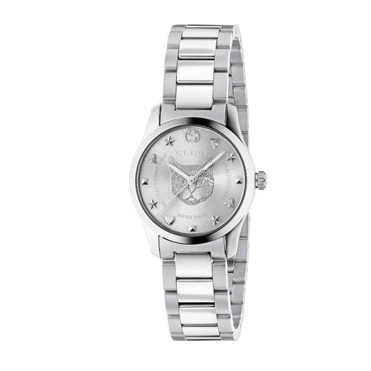 Gucci Gray Stainless Steel Dress Watch