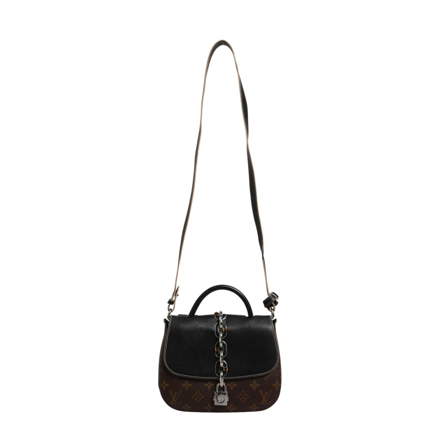 Louis Vuitton Calfskin Monogram Chain It Bag PM Black