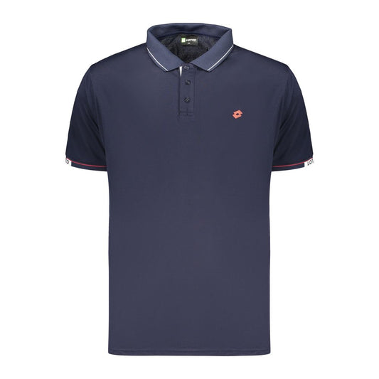 Lotto Blue Polyester Men's Polo Shirt