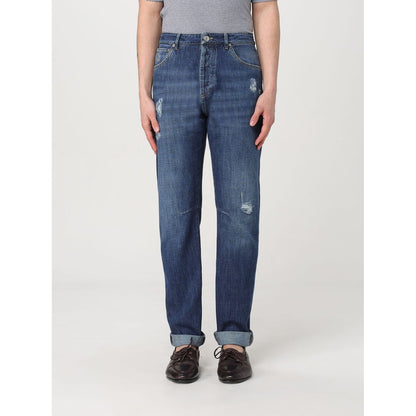 Brunello Cucinelli Blue Denim Straight-Leg Jeans