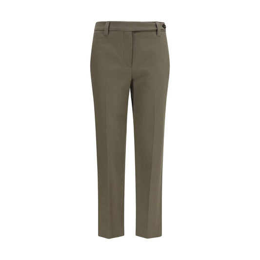 Brunello Cucinelli Bicolor Cotton Dress Pants