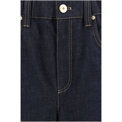 Brunello Cucinelli Blue Cotton Jeans Denim