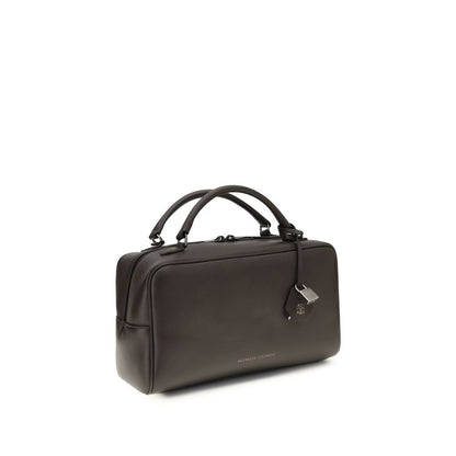 Brunello Cucinelli Brown Calf Leather Bos Taurus Handbag