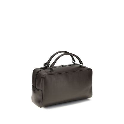 Brunello Cucinelli Brown Calf Leather Bos Taurus Handbag