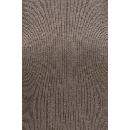 Brunello Cucinelli Brown Cashmere Sleeveles Sweater