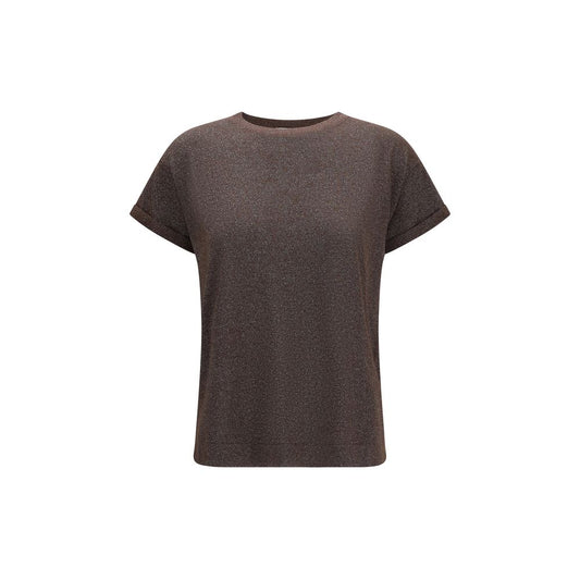 Brunello Cucinelli Brown Nylon T-Shirt
