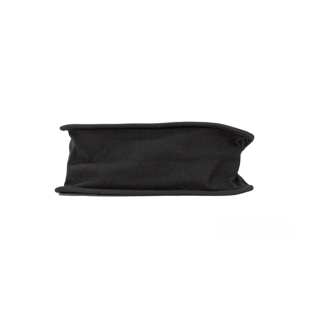 Marc Jacobs Medium Black Canvas Fabric Shoulder Convertible Tote Purse Bag