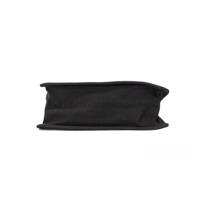 Marc Jacobs Medium Black Canvas Fabric Shoulder Convertible Tote Purse Bag