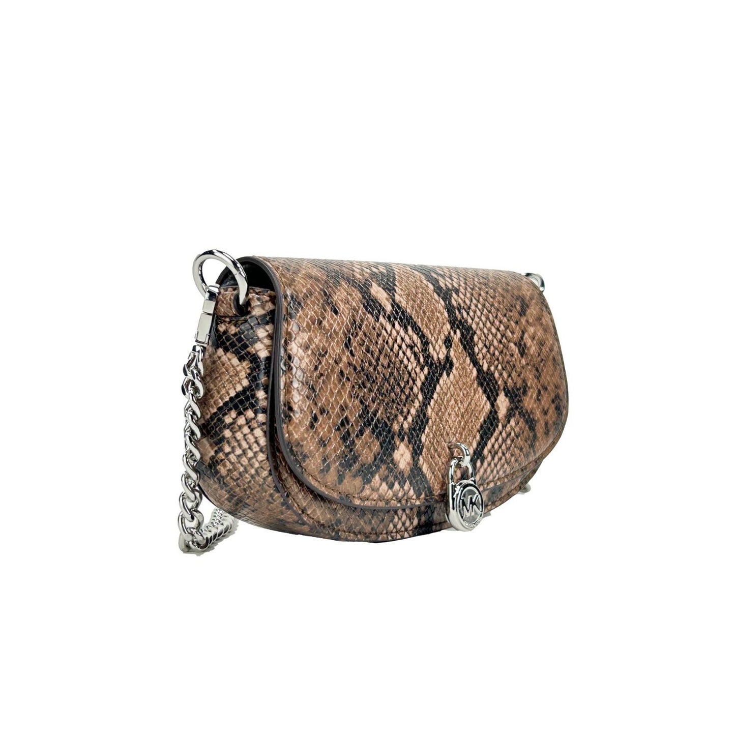 Michael Kors Mila Small Snakeskin Messenger Crossbody Bag