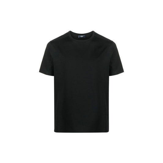 Herno Black Cotton T-Shirt