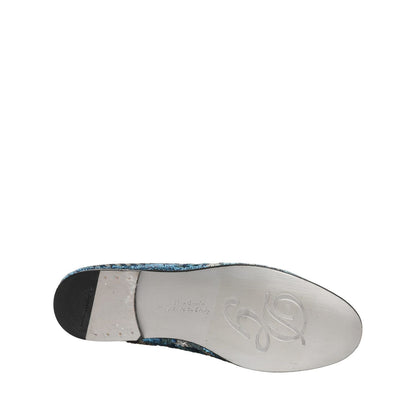 Dolce & Gabbana Multicolor Embroidered Sequin Loafers Shoes