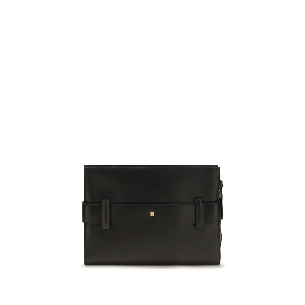 Balmain Black Lamb Ovis Aries Aries Shoulder Bag