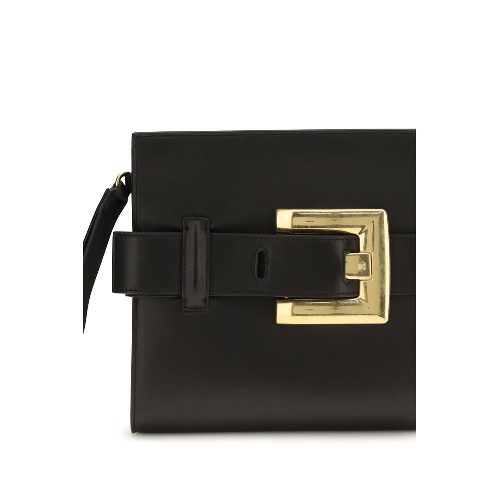Balmain Black Lamb Ovis Aries Aries Shoulder Bag