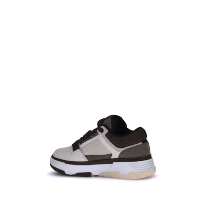 Amiri Brown Calf Leather Bos Taurus Low Top Sneakers