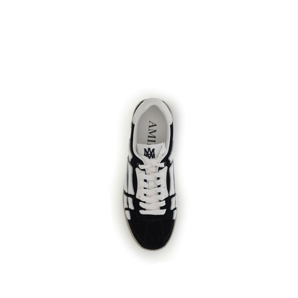 Amiri Black Calf Leather Bos Taurus Low Top Sneakers