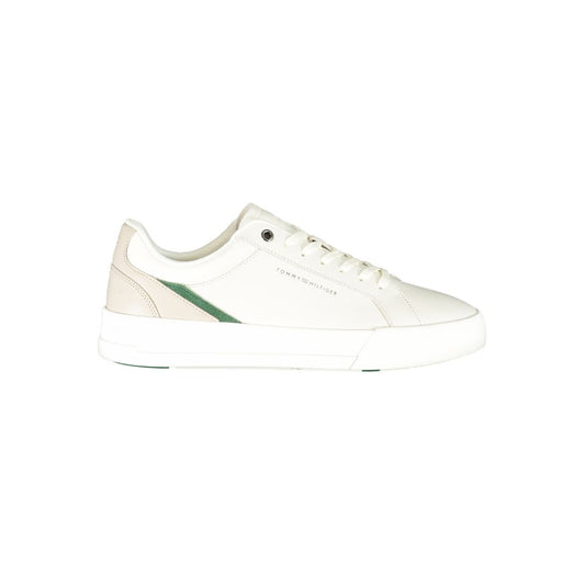 Tommy Hilfiger White Polyester Athletic Sneakers