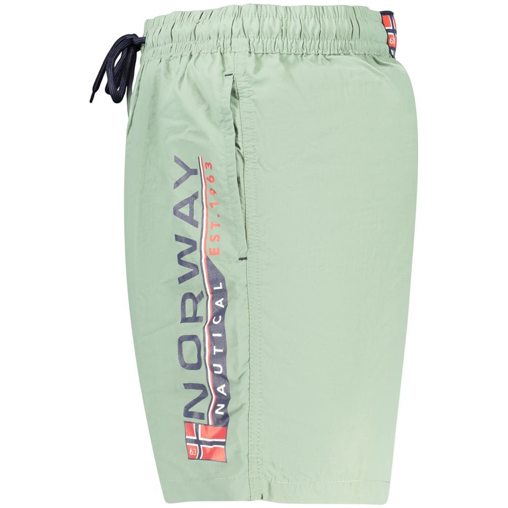 Norway 1963 Green Polyamide Swim Shorts
