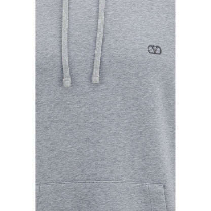 Valentino Gray Cotton Sweatshirt