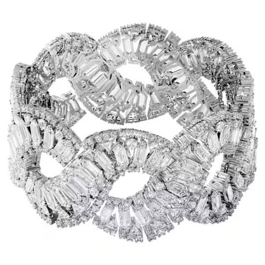 Swarovski Gray Stainless Steel Bracelet