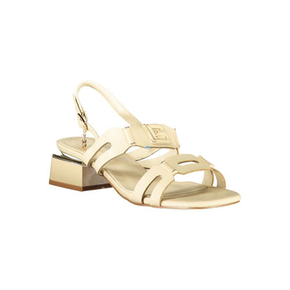 Laura Biagiotti Beige Polyethylene Flat Sandals