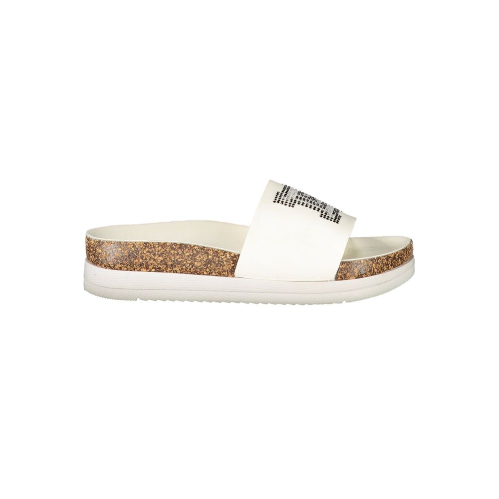 Laura Biagiotti White Polyethylene Slippers
