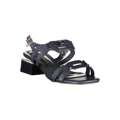 Laura Biagiotti Blue Polyethylene Flat Sandals