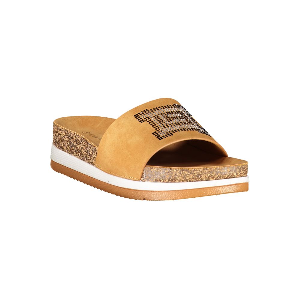 Laura Biagiotti Brown Polyethylene Slippers