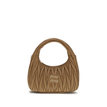 Miu Miu Beige Lamb Ovis Aries Aries Shoulder Bag