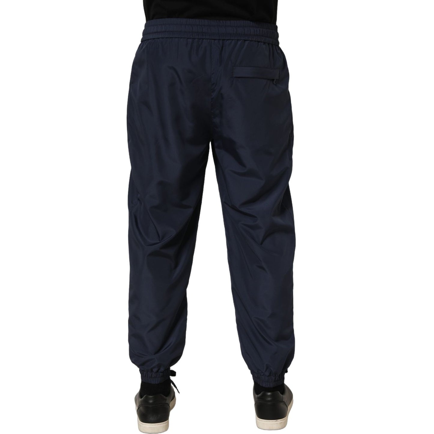 Dolce & Gabbana Dark Blue Polyester Jogger Sweatpants Pants