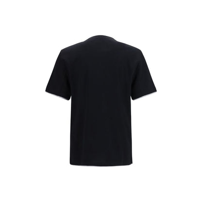 Brunello Cucinelli Black Cotton T-Shirt