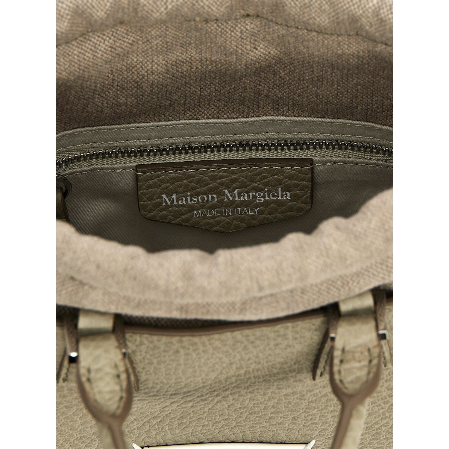 Maison Margiela Gray Calfskin Handbag